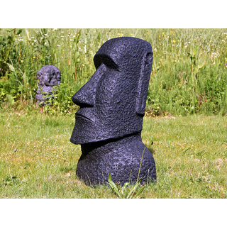 Moai Osterinsel Garten Statue Figur Skulptur Hhe: 64 cm Poly/Steingu f.innen & auen /1888