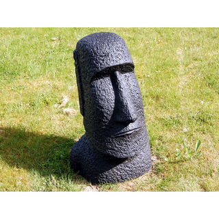 Moai Osterinsel Garten Statue Figur Skulptur Hhe: 64 cm Poly/Steingu f.innen & auen /1888