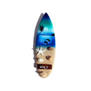 Kühlschrank Magnet Deko Holz Surfboard 13,5 cm Airbrush Surfen Wellenreiten /DK1869_Surfboard