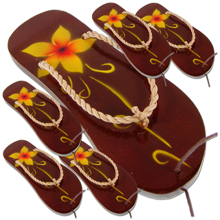 Sandale Weihnachtsbaum Christbaum Schmuck Weihnachtsdeko Flipflops Xmas /1423_6er Pack