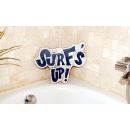 SEESTERN Holzbild Wand Holz Bild  Surfs Up Surf Surfing Surfer 35 x 30cm /2367