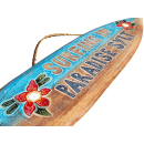 SEESTERN Holzschild Wanddeko Deko Surfboard Surfing Paradise Sylt 80 x 22cm /2382