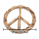 SEESTERN Treibholz Deko m. PEACE ( 40 cm ) Motiv Wanddeko Driftwood Schild Holzdeko /1435