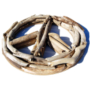 SEESTERN Treibholz Deko m. PEACE ( 40 cm ) Motiv Wanddeko Driftwood Schild Holzdeko /1435